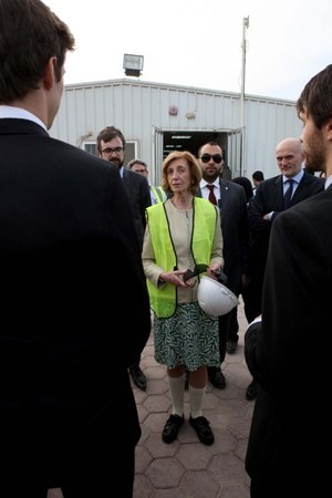 Minister Nicole Bricq podczas wizyty w Kuwejcie