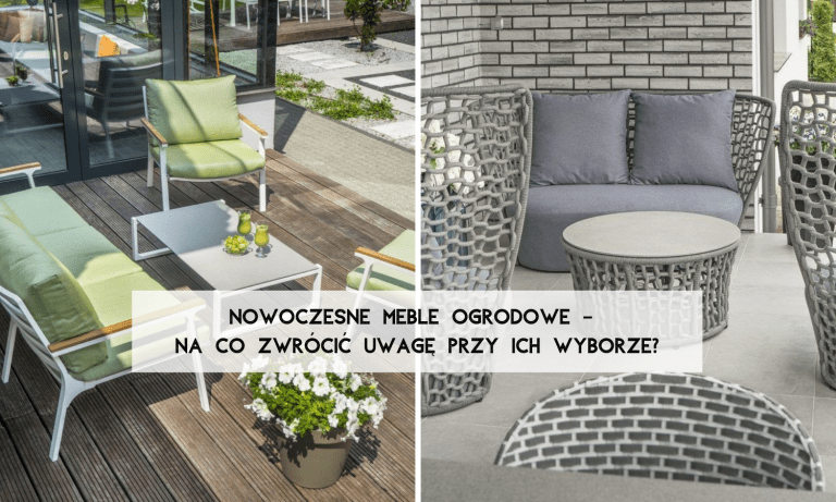 Nowoczesne meble ogrodowe