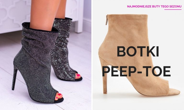 botki peep-toe