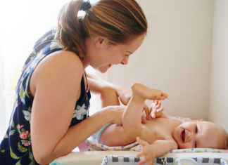 Pieluszkowe zapalenie skóry u niemowląt-